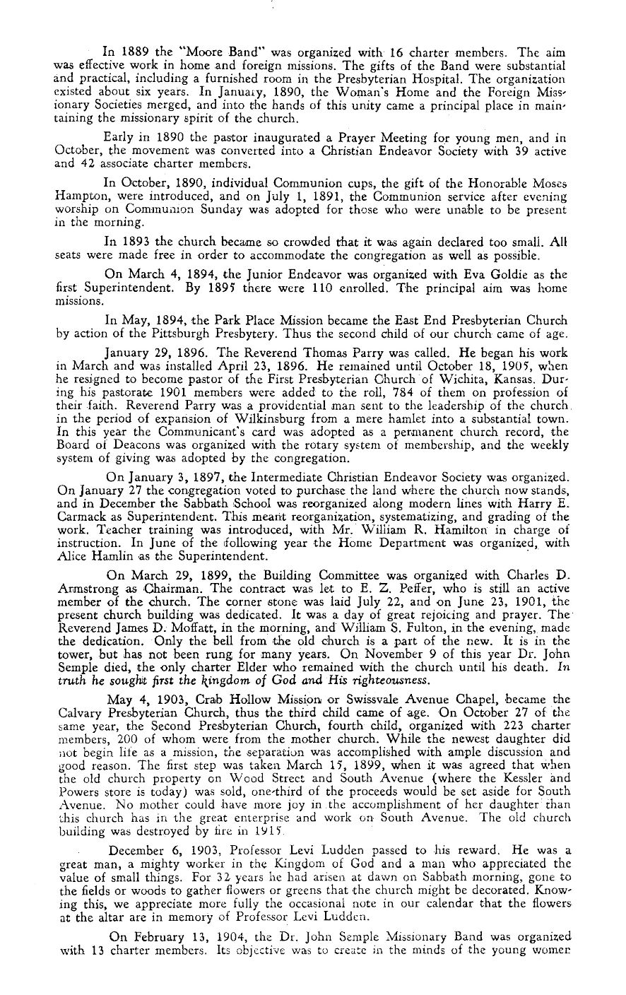 75th Anniversary Program page 1